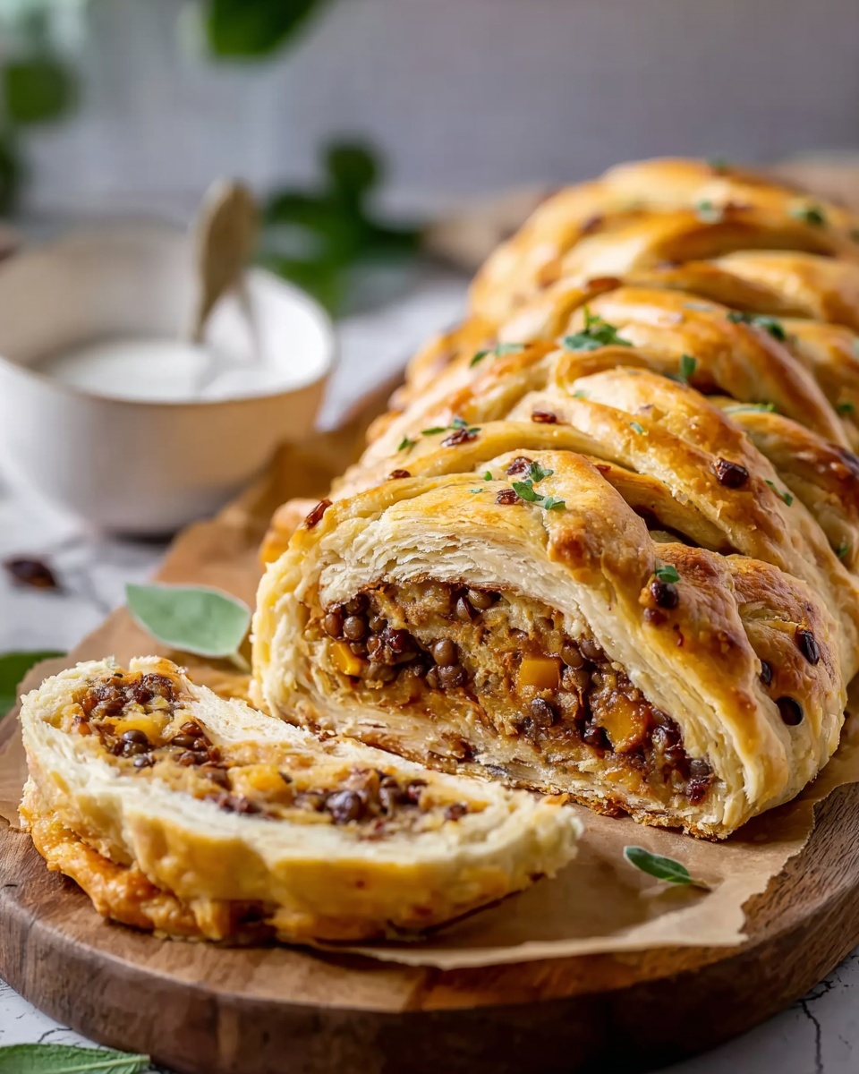Festive Vegan Lentil Stromboli: A Holiday Showstopper Recipe - Recipe Image