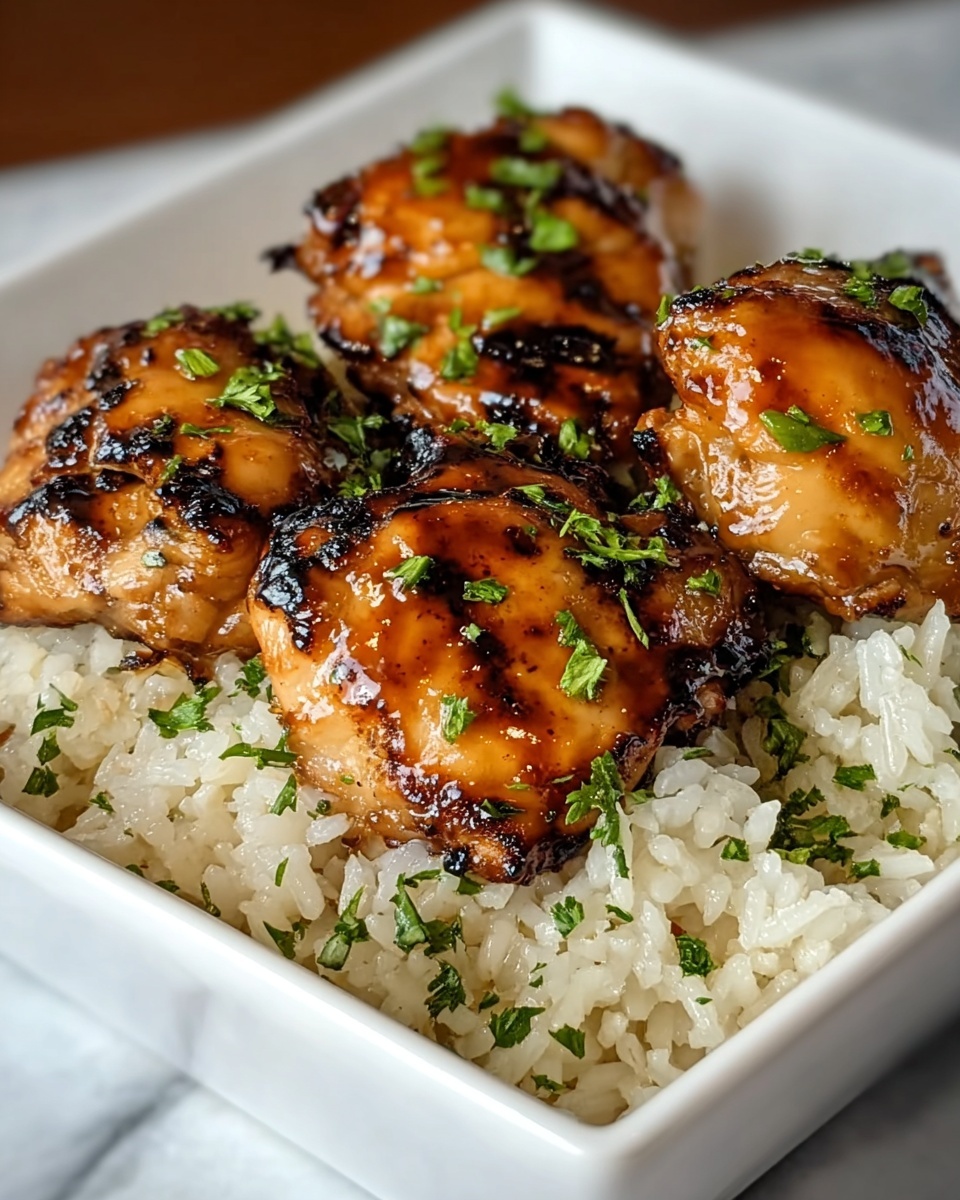 Honey BBQ Chicken Rice Recipe - Recipe Image