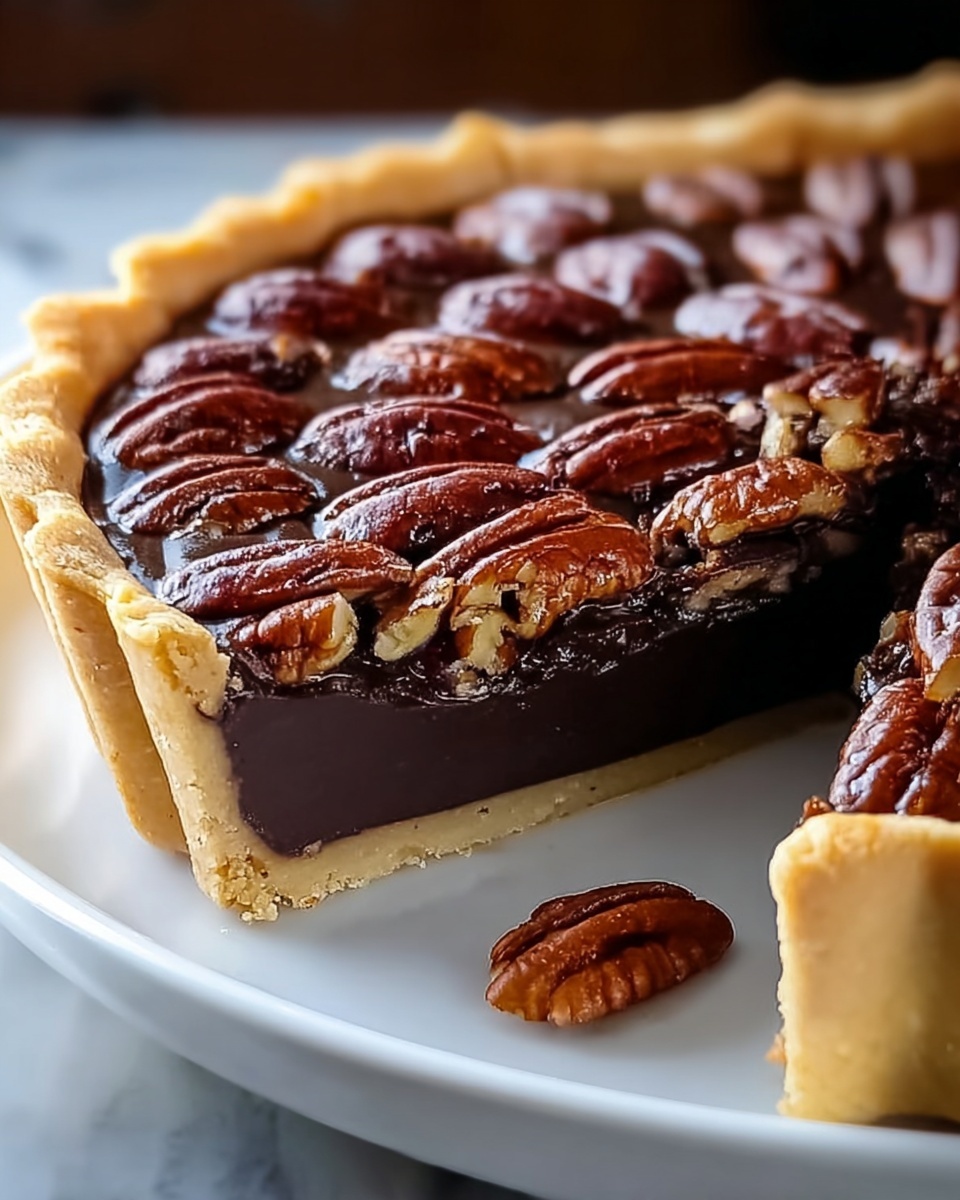Decadent Texas Chocolate Pecan Pie Recipe - Recipe Image