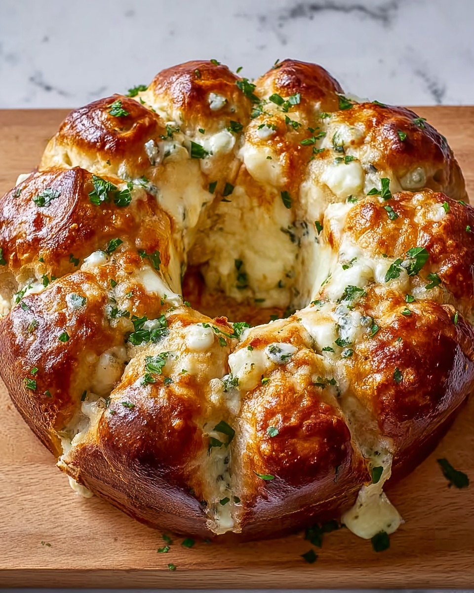 Irresistible Chicken Alfredo Monkey Bread Recipe - Recipe Image