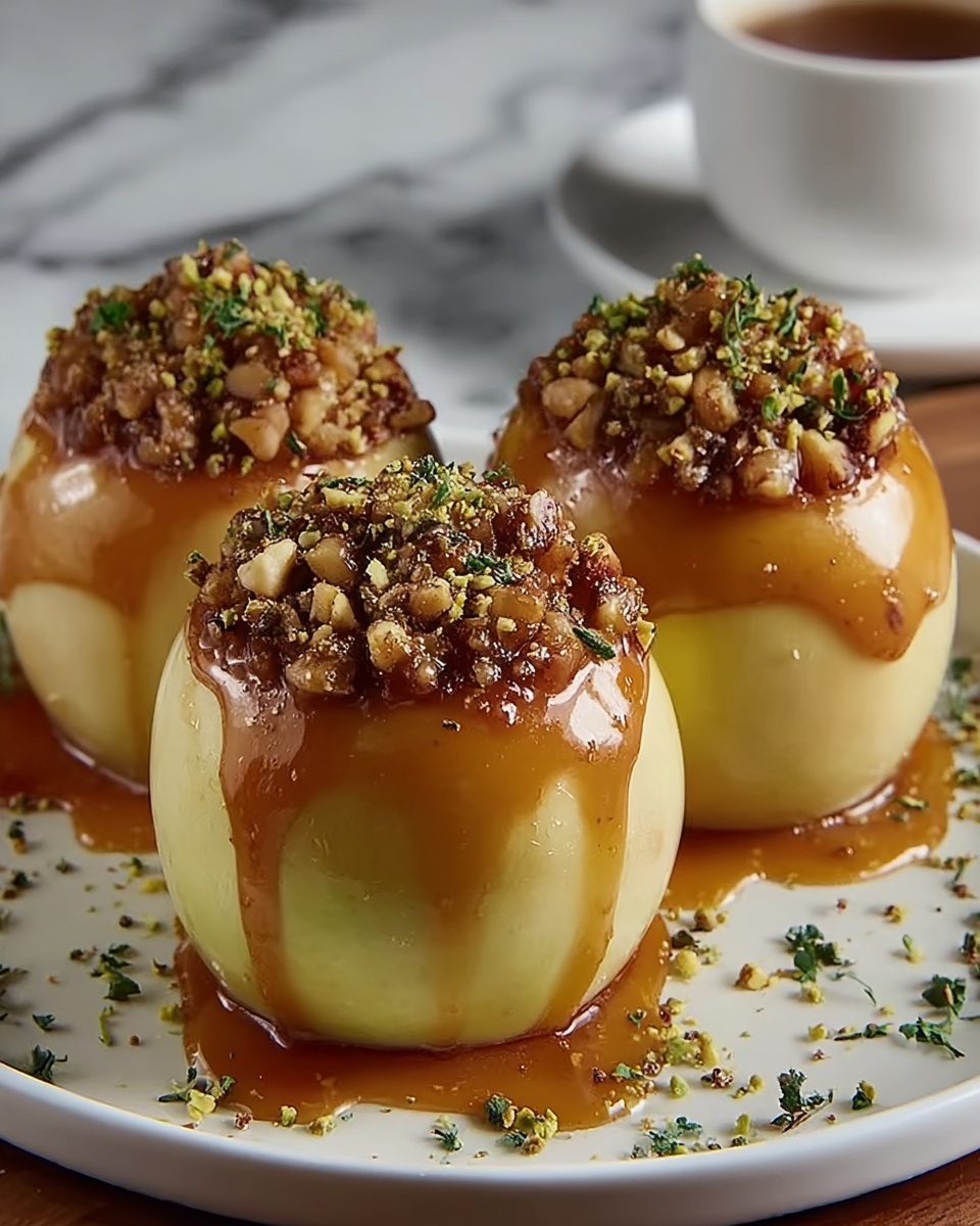 Cheesecake Stuffed Baked Apples Recipe - Recipe Image