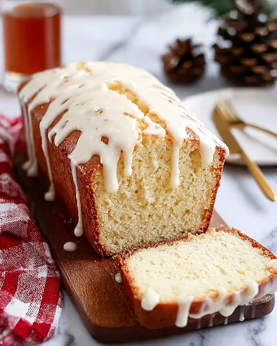 Festive Christmas Eggnog Bread with White Chocolate and Pecans Recipe - Recipe Image
