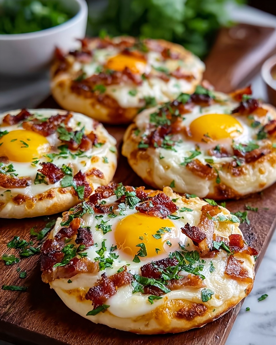 English Muffin Breakfast Pizza Recipe - Recipe Image