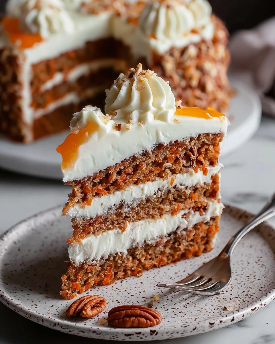 Decadent Carrot Cake Cheesecake Recipe - Recipe Image