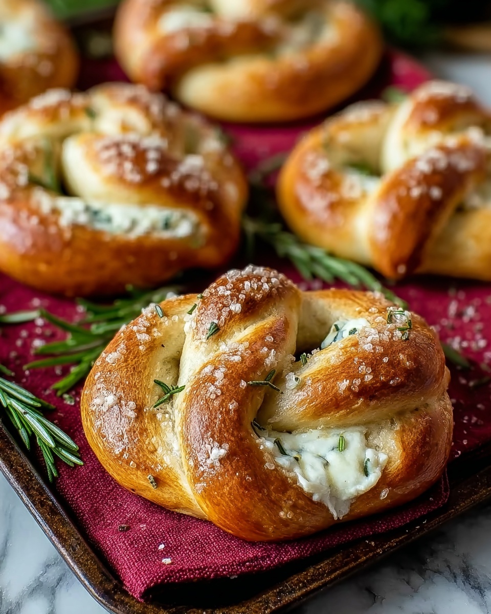Mozzarella Stuffed Soft Pretzels Recipe - Recipe Image