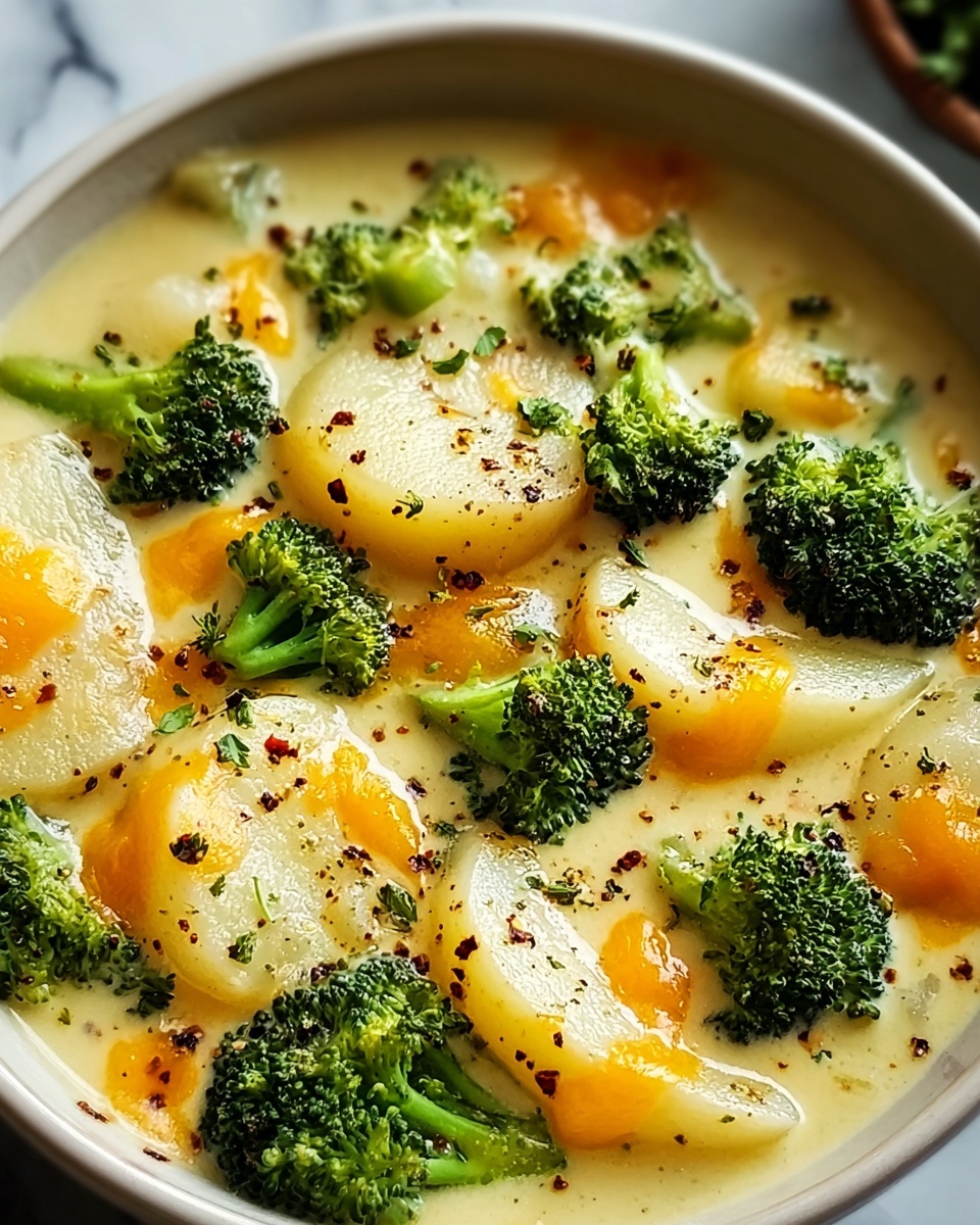 Crockpot Broccoli Cheddar Potato Soup Recipe - Recipe Image