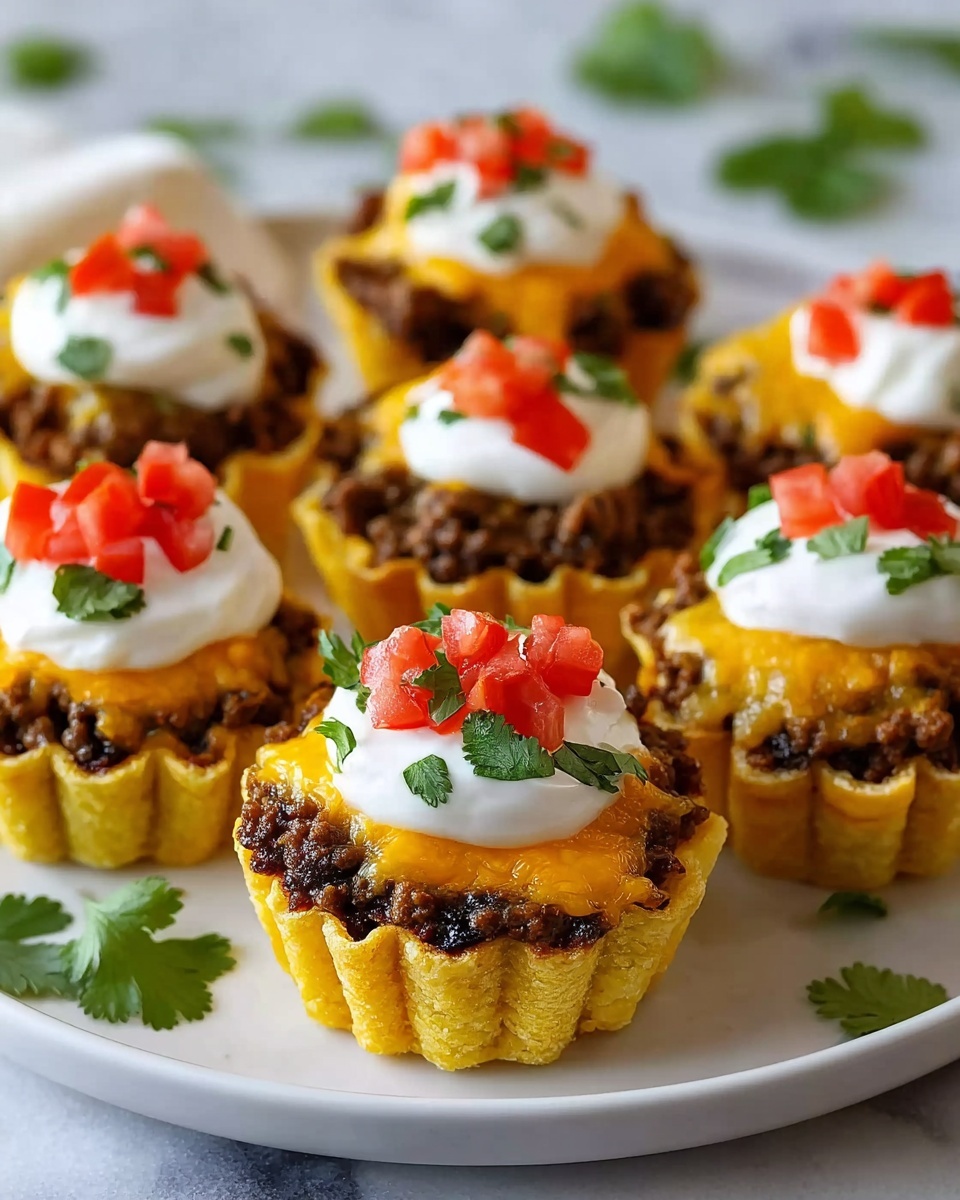 Crispy & Flavorful Taco Cups Recipe - Recipe Image