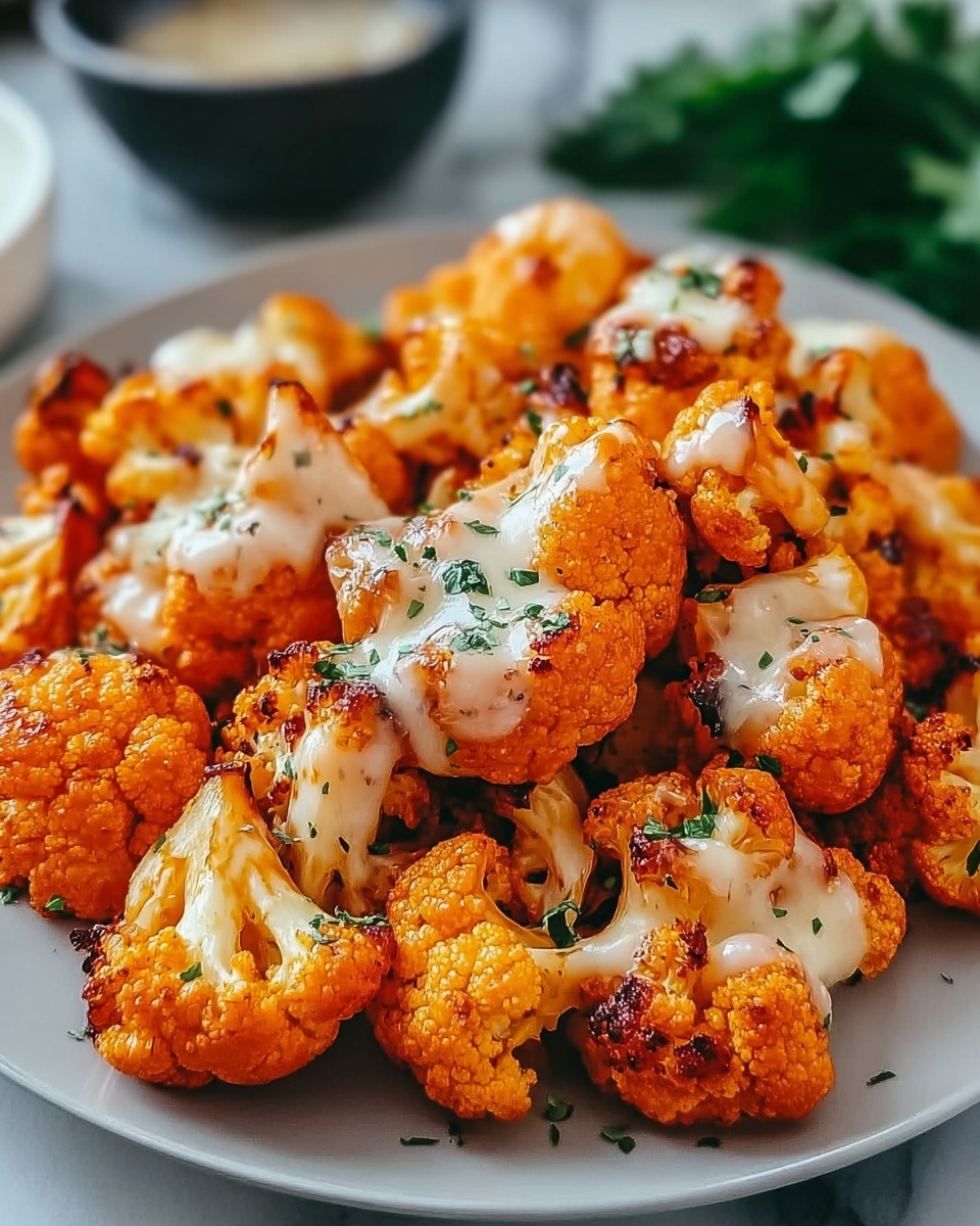 Crispy & Spicy Air Fryer Buffalo Cauliflower Recipe - Recipe Image