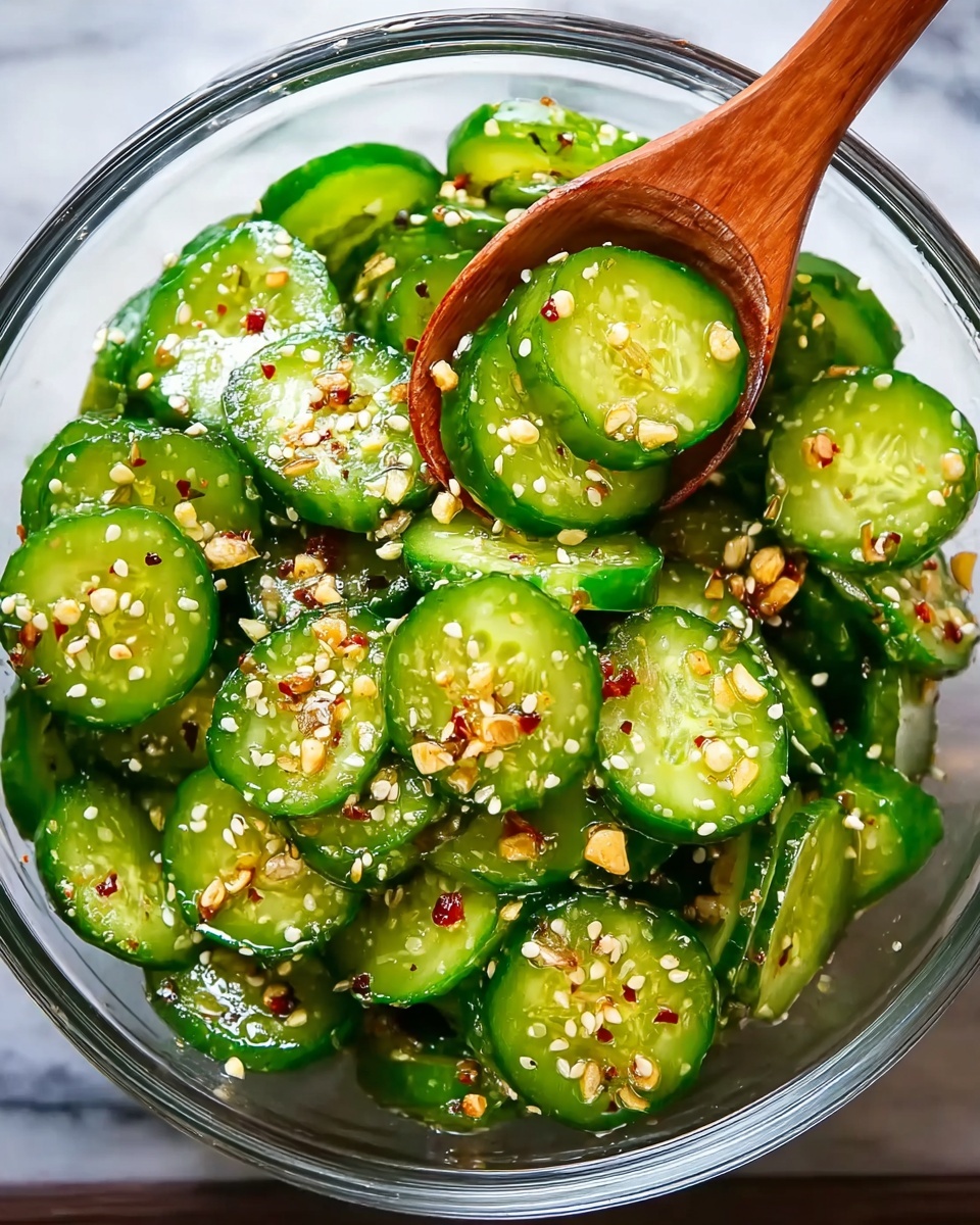 Cucumber Salad with Soy, Ginger, and Garlic Recipe - Recipe Image