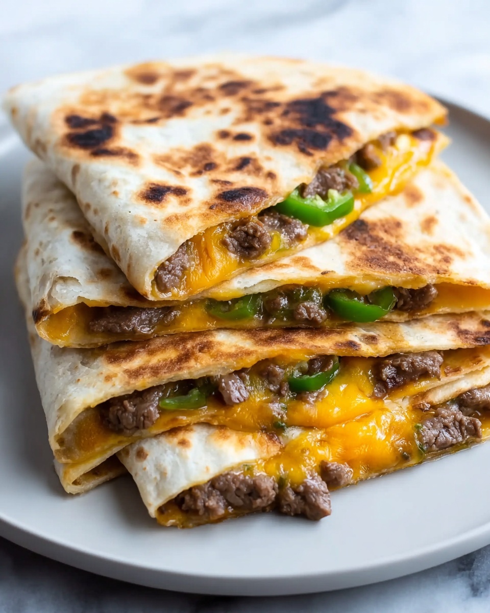 Philly Cheesesteak Quesadilla Recipe - Recipe Image