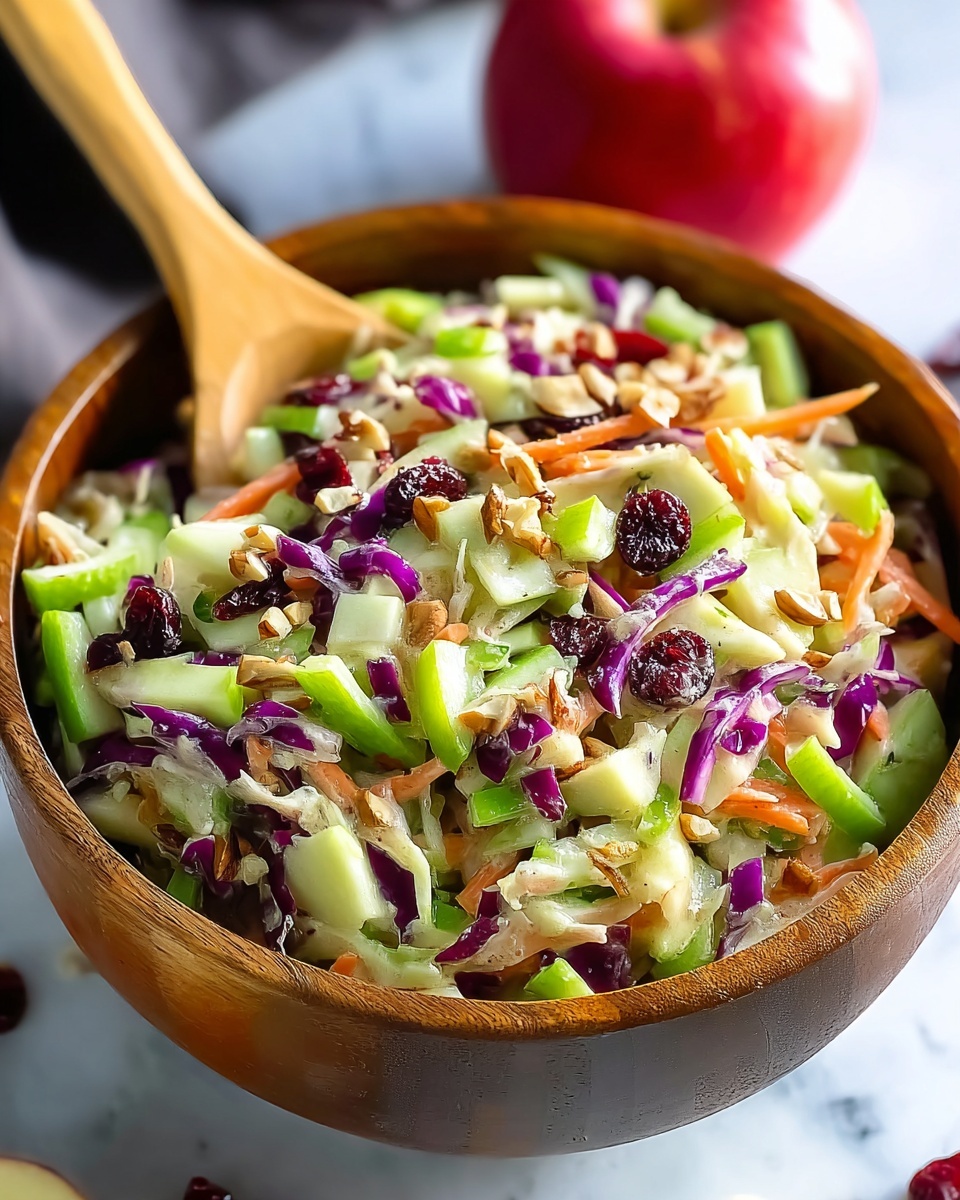 Refreshing Apple Cranberry Coleslaw with Sweet & Tangy Crunch Recipe - Recipe Image