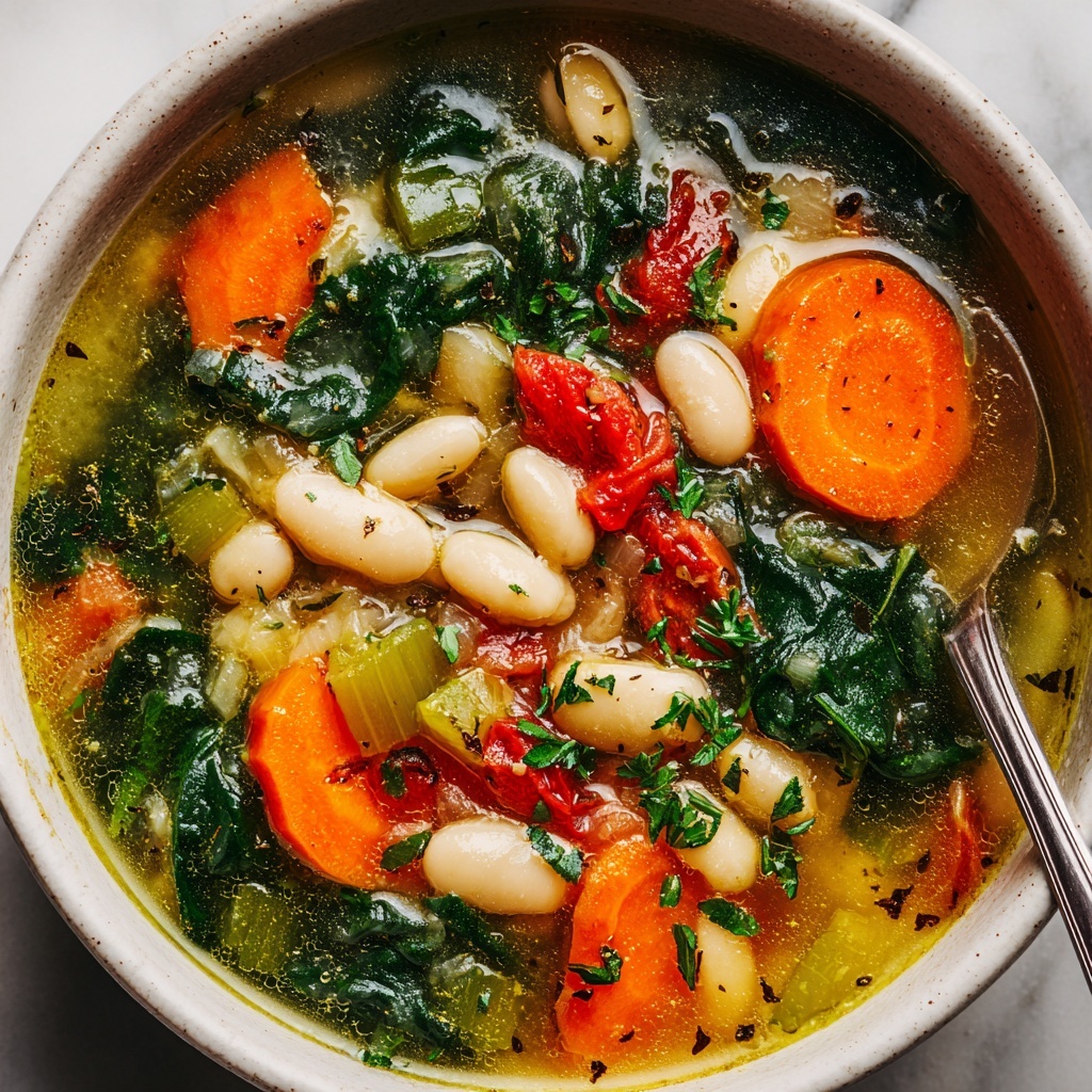 Mediterranean White Bean Soup Recipe - Recipe Image