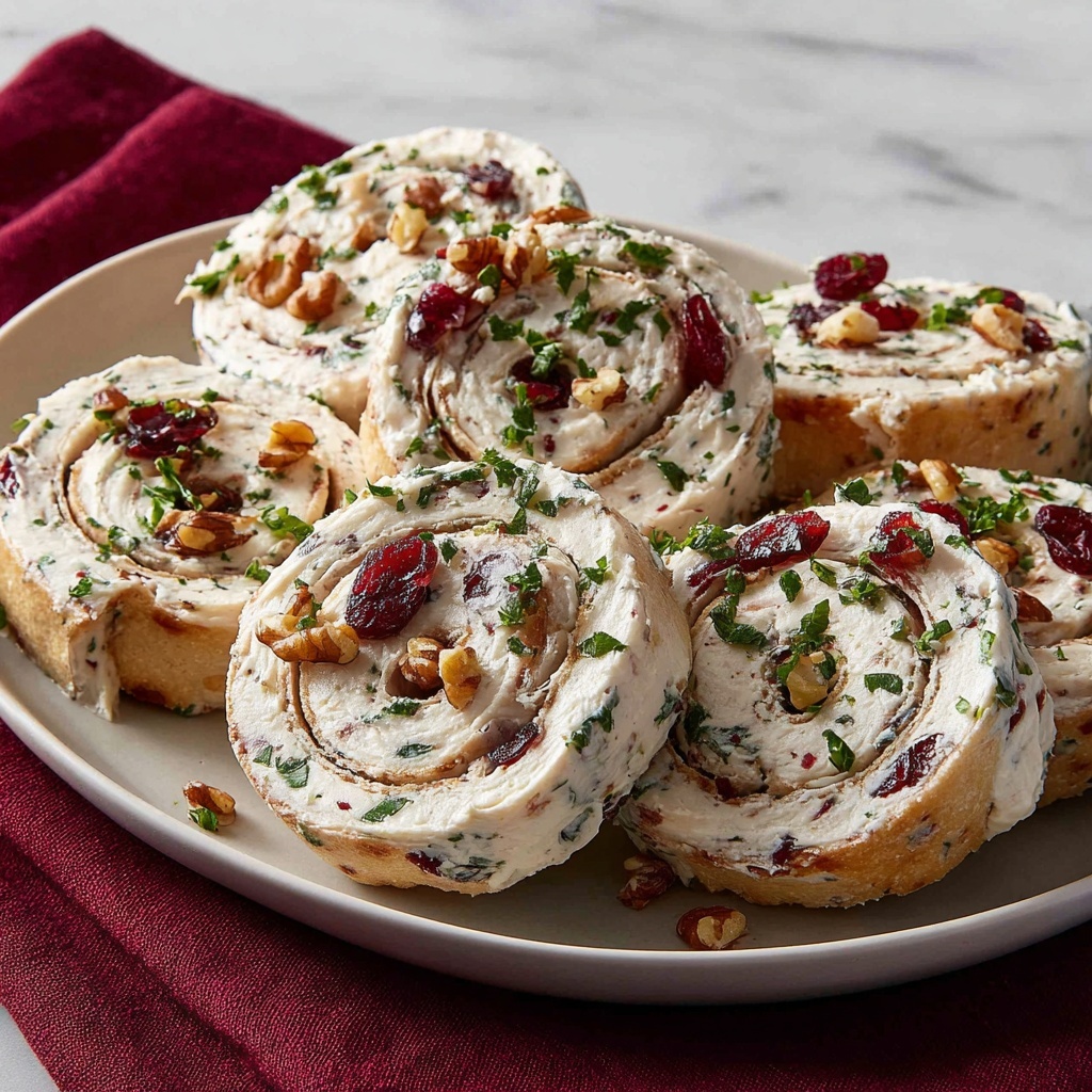Easy Christmas Cranberry Roll-Ups Recipe - Recipe Image
