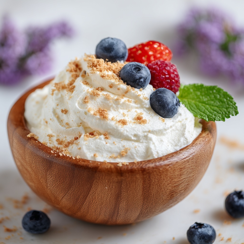 High Protein Cheesecake Fluff Recipe - Recipe Image