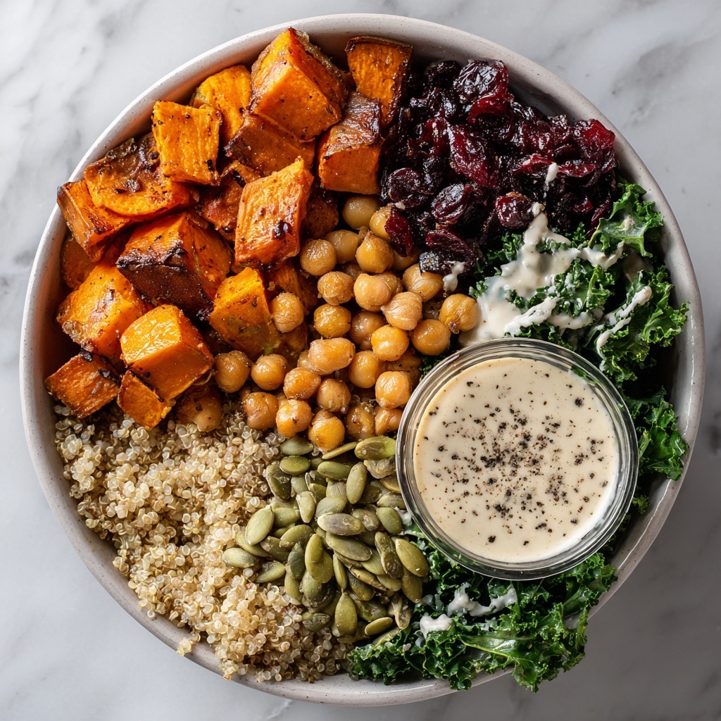 Quinoa Harvest Bowl with Sweet Potato & Kale Recipe - Recipe Image