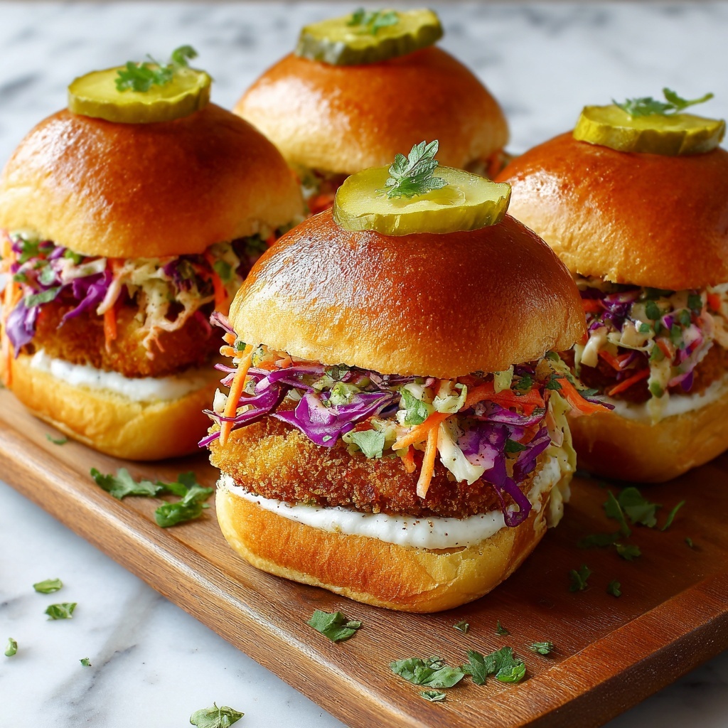 Herbed Chicken Schnitzel Sliders Recipe - Recipe Image
