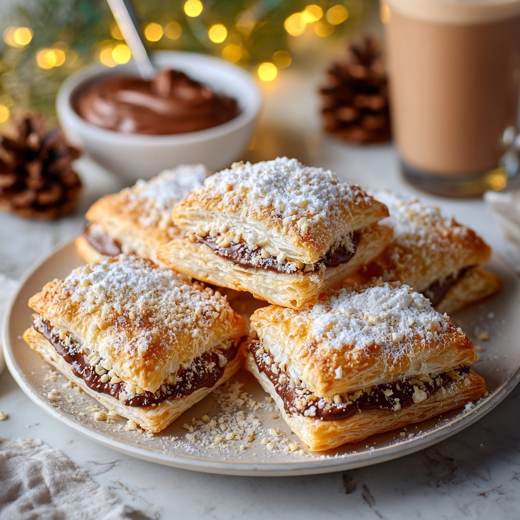 Christmas Nutella Puff Pastries Recipe - Recipe Image
