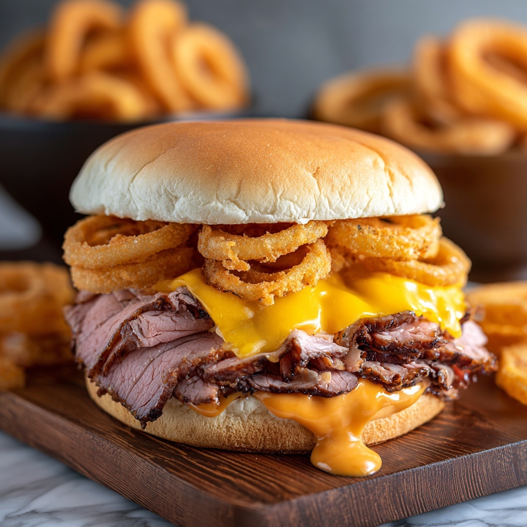 DIY Arby’s Roast Beef Cheddar Sandwiches with Curly Fries Recipe - Recipe Image