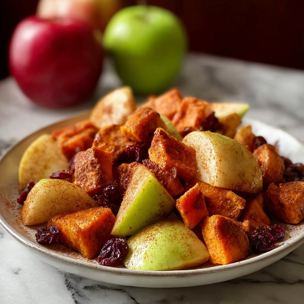 Cinnamon Roasted Sweet Potatoes and Apples Recipe - Recipe Image
