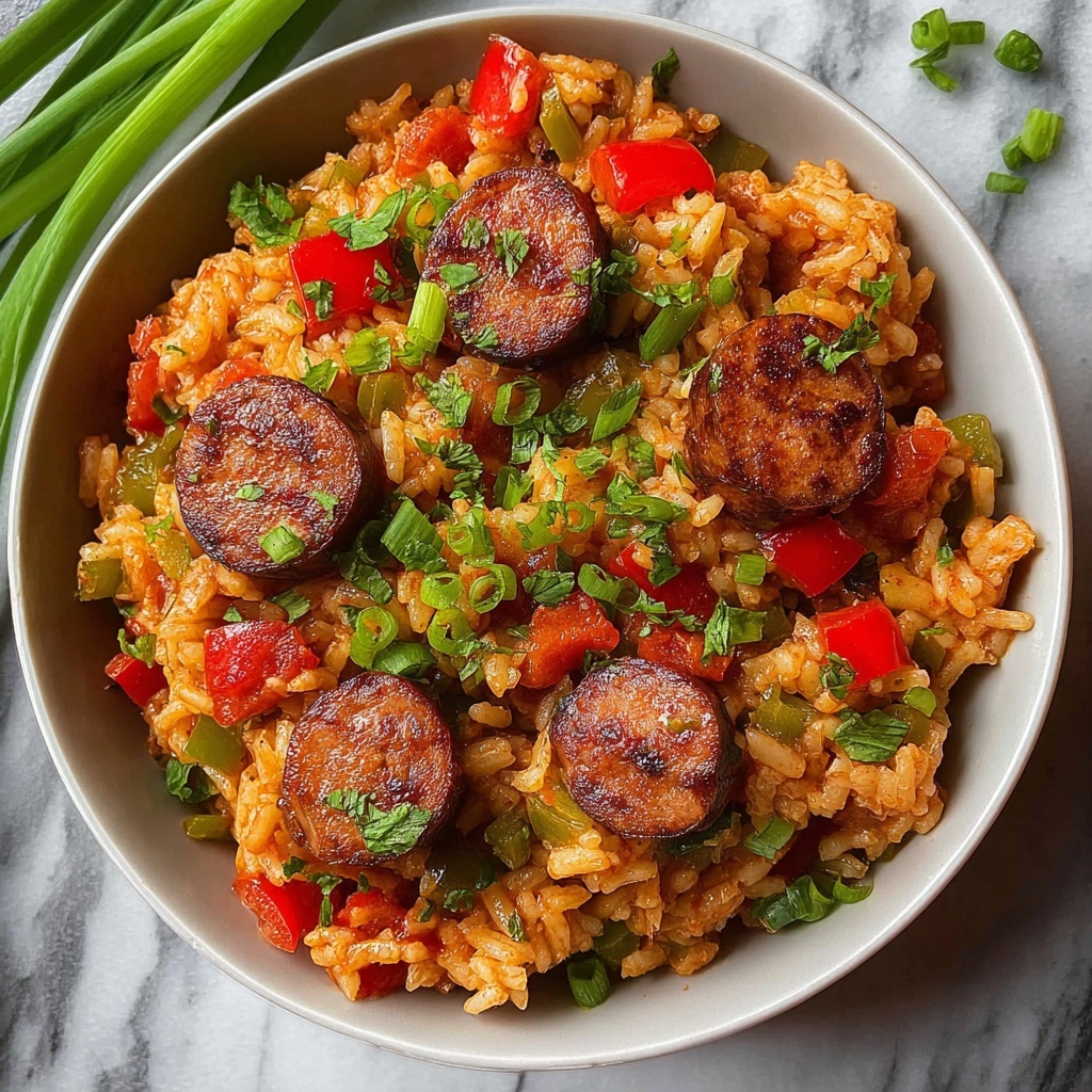 One Pot Sausage and Rice Recipe - Recipe Image