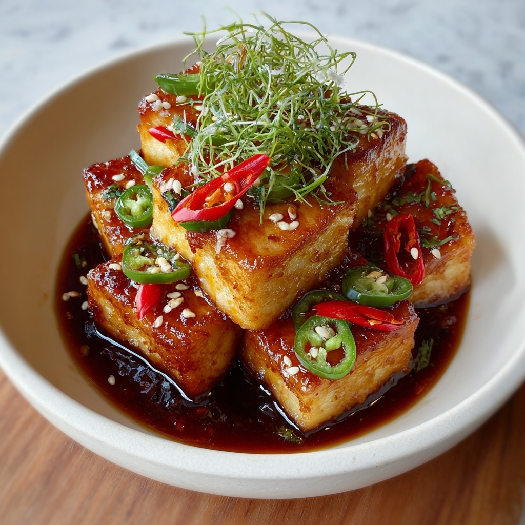 Korean Braised Tofu Recipe - Recipe Image