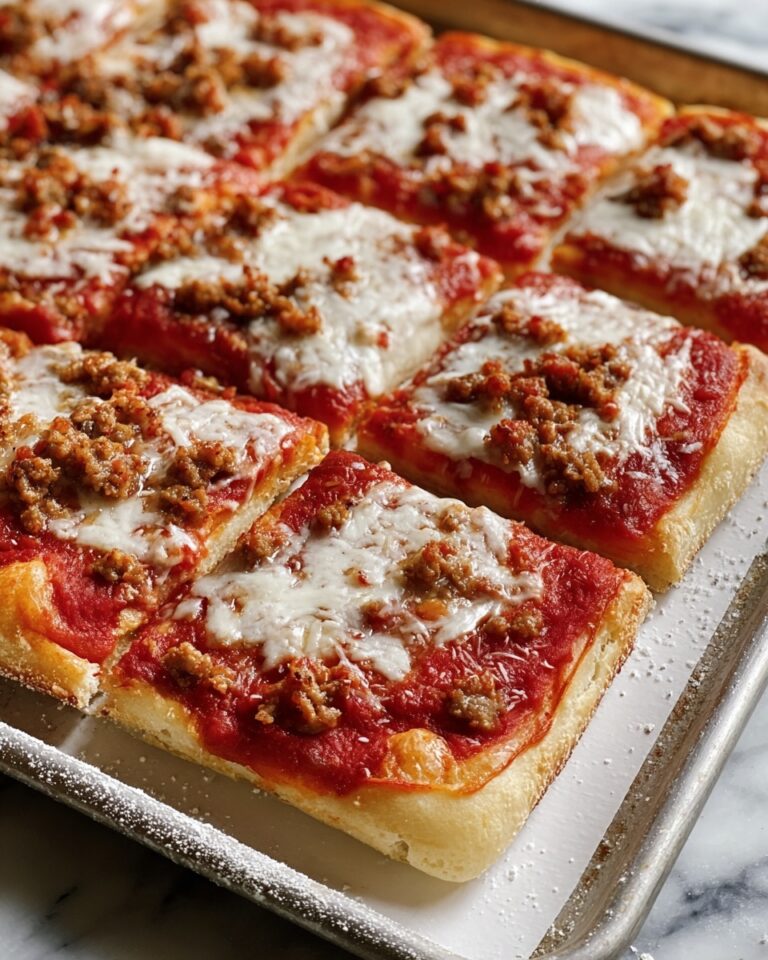 School Cafeteria-Style Pizza Recipe