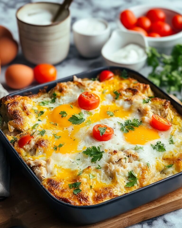 Hashbrown Breakfast Casserole with Sausage, Cheese, and Bell Peppers Recipe