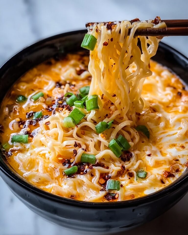 Spicy Cabbage Ramen with Vegan Cheese Recipe