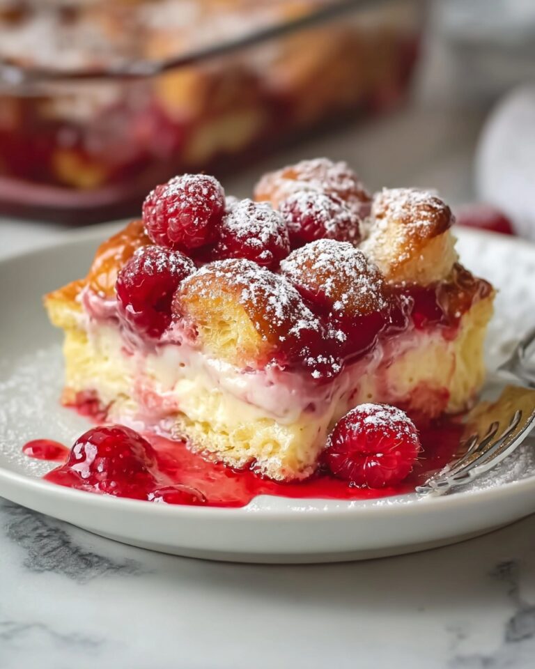Raspberry Cheesecake French Toast Casserole Recipe