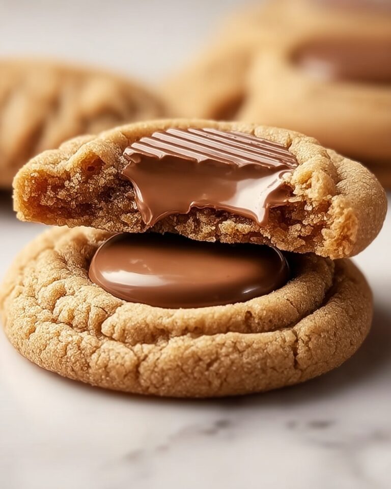 Peanut Butter Cookies Stuffed with Chocolate Cups Bliss Recipe