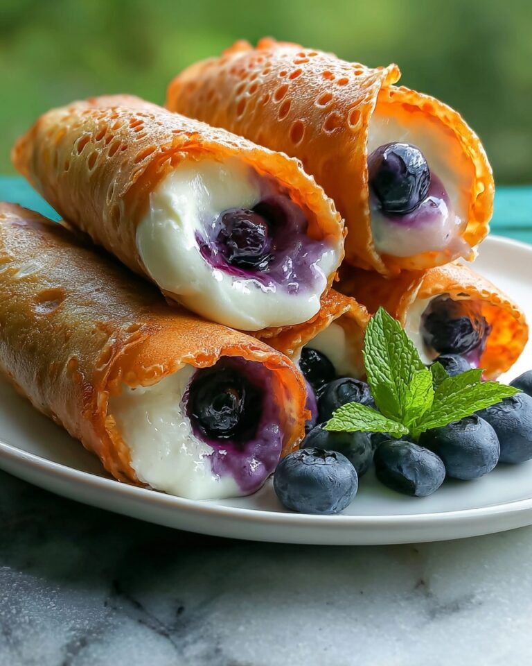 Blueberry Cream Cheese Egg Rolls: A Sweet and Crispy Dessert Twist Recipe