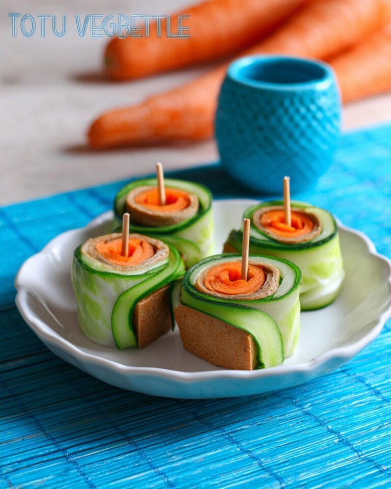Easy Tofu Vegetable Rolls with Black and Green Burger Recipe