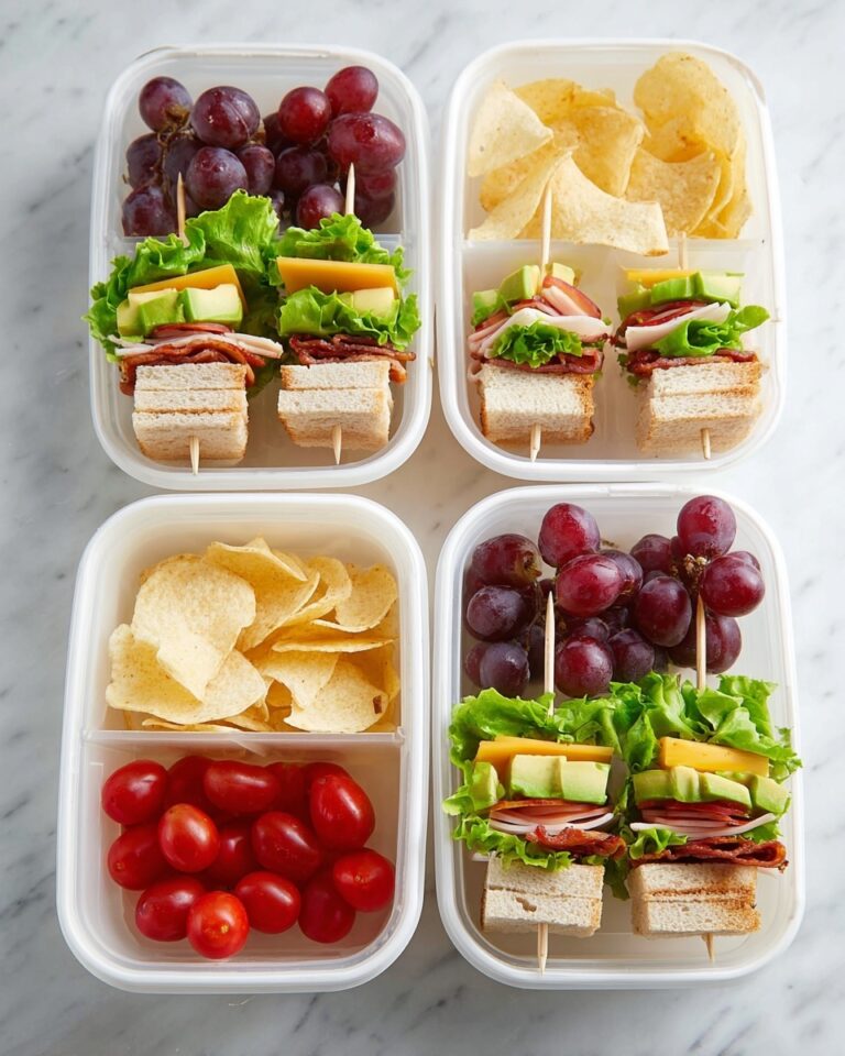 Turkey Club Skewer Lunchbox Ideas Recipe