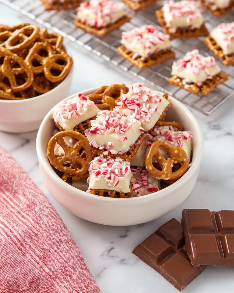 Christmas Caramel Pretzel Bites Recipe