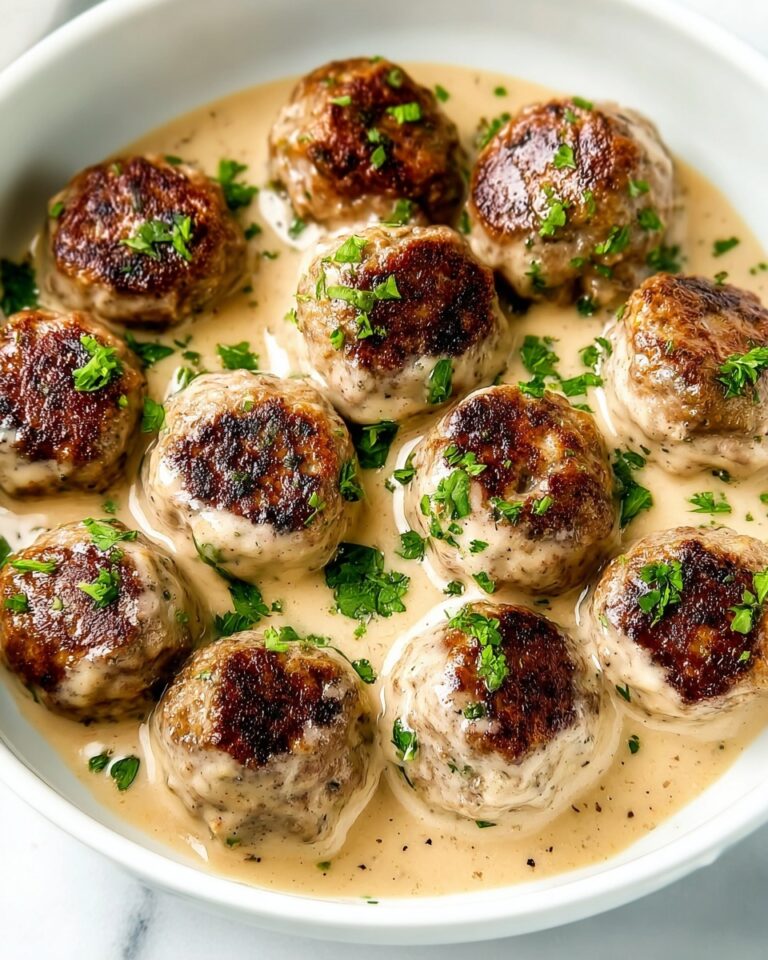 Classic Swedish Meatballs with Creamy Sauce Recipe