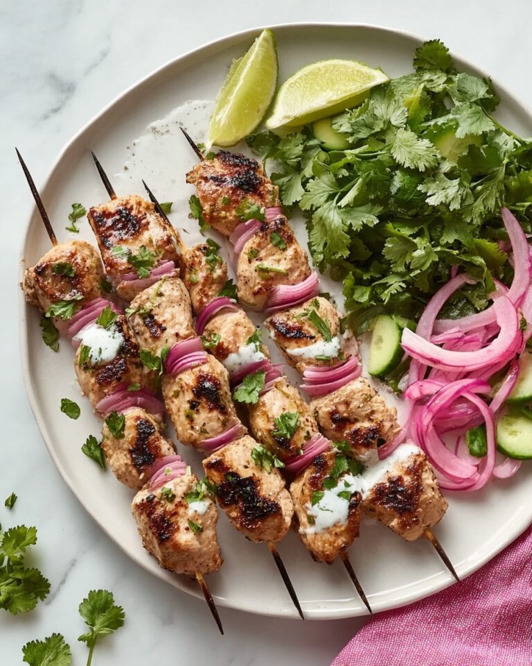 Spiced Chicken Kebabs with Creamy Yogurt Sauce Recipe