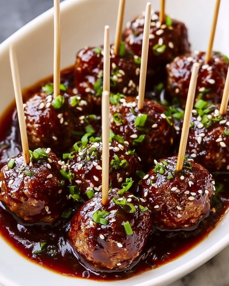 Savory Sesame Chicken Meatballs with Honey Soy Sauce Recipe