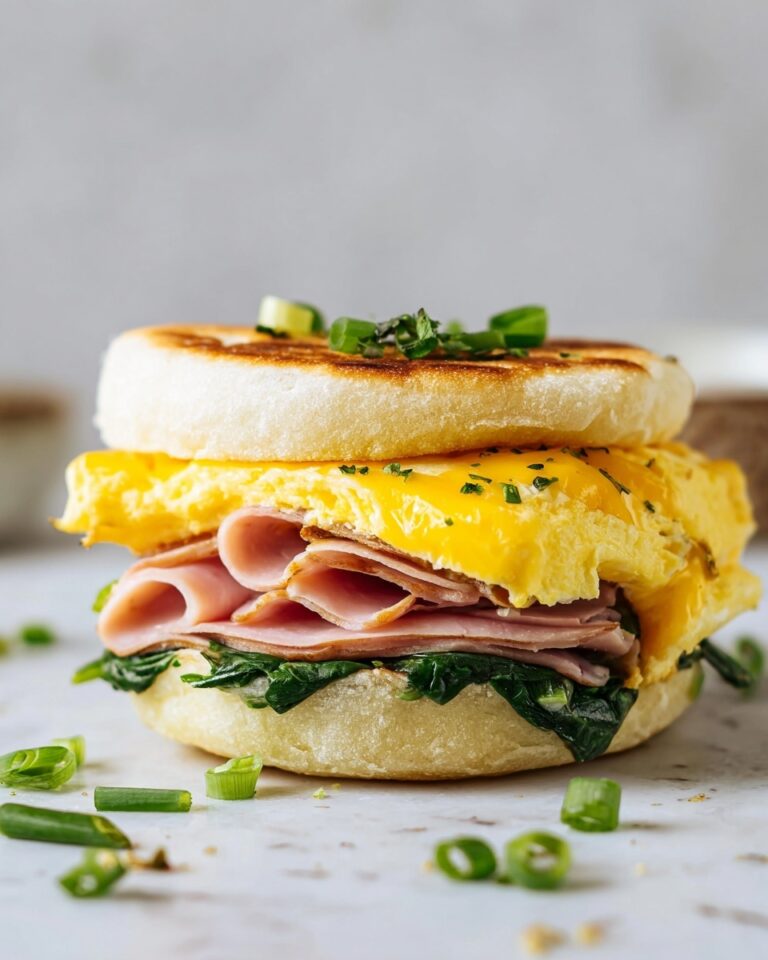 Breakfast Sandwich with Eggs, Avocado, and Veggie Options Recipe