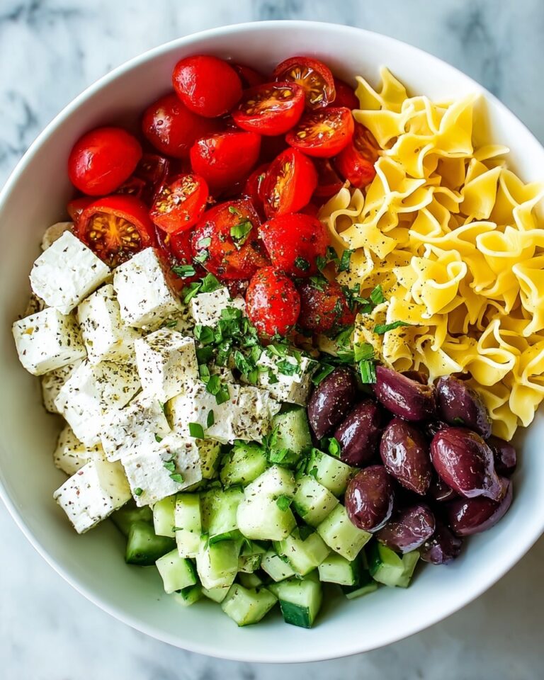 Fresh Greek Pasta Salad Recipe