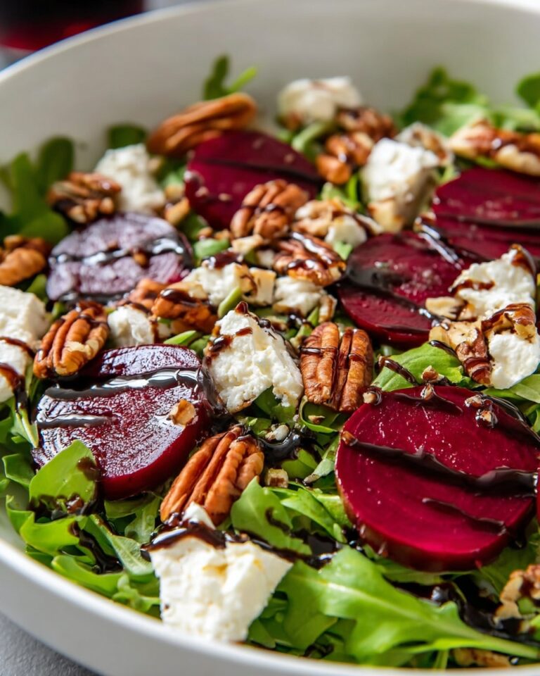 Fresh Beet Salad With Arugula And Balsamic Vinaigrette Recipe