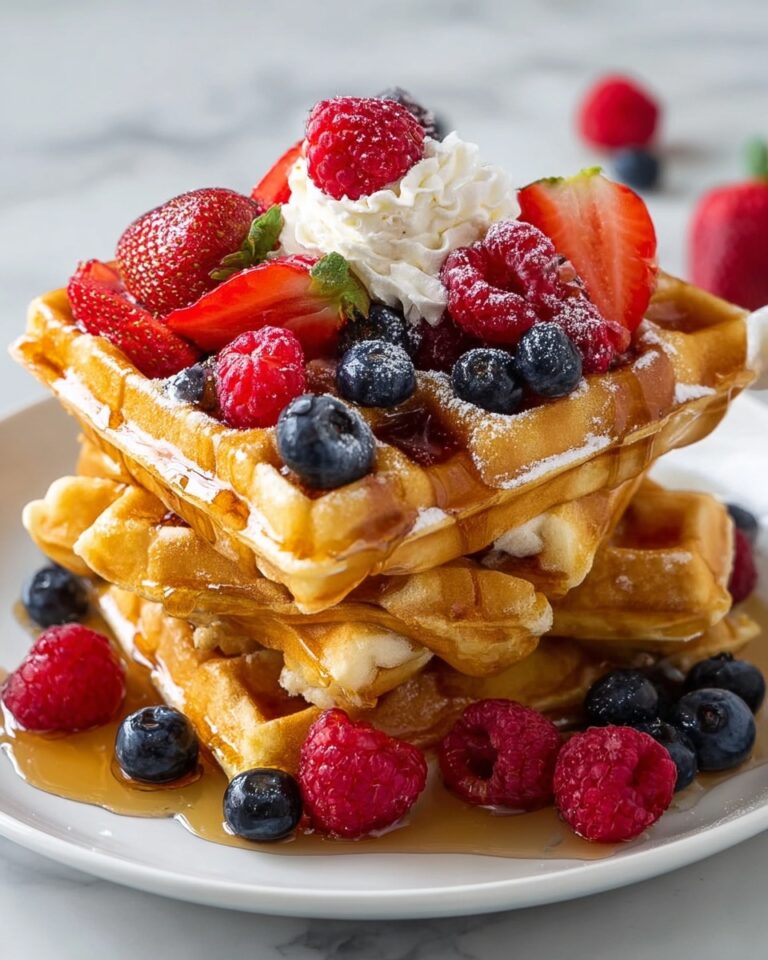 Fluffy Homemade Waffle Recipe