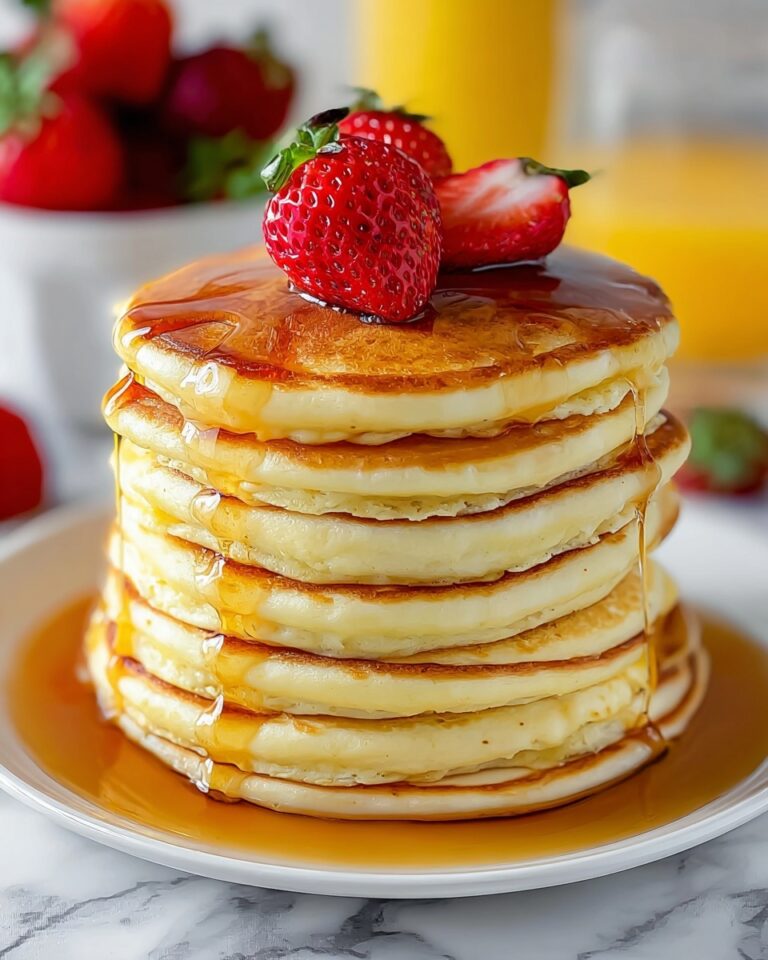 Fluffy Homemade Buttermilk Pancakes Recipe