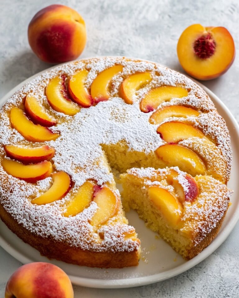 Delicious Homemade Peach Cake Recipe