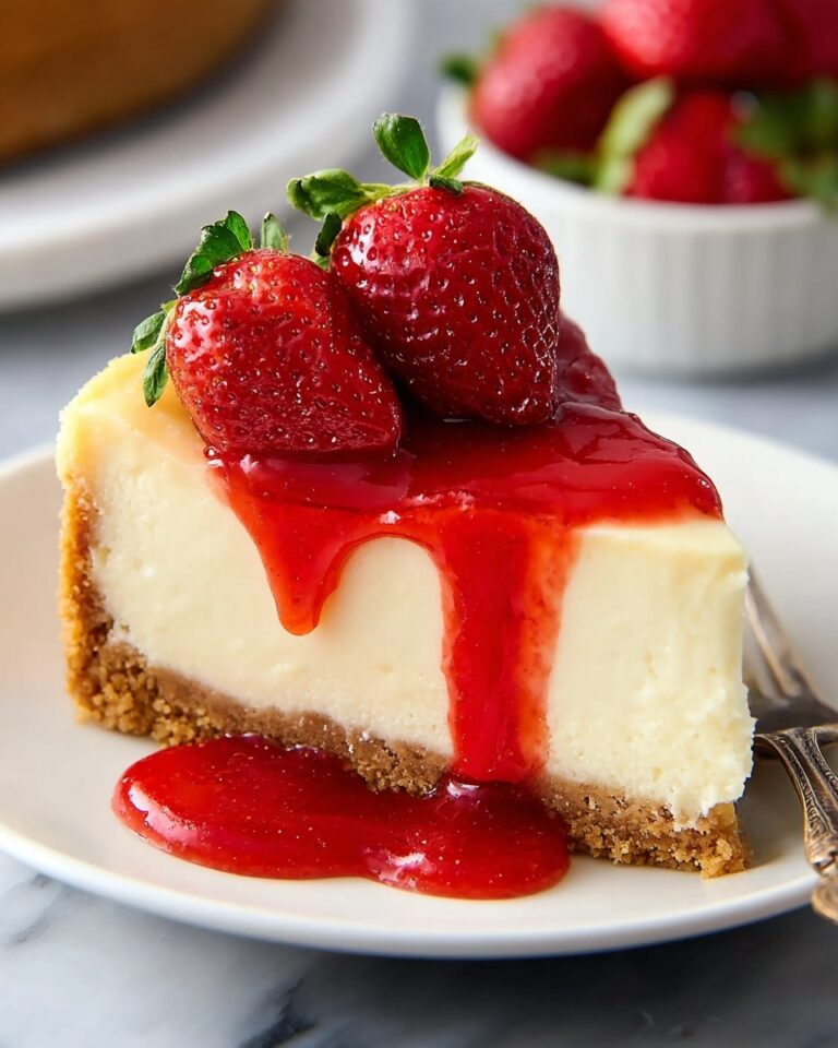 Delicious Homemade Strawberry Cheesecake Recipe
