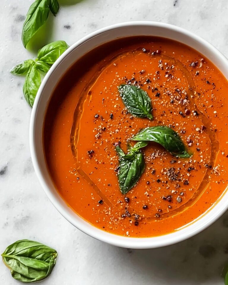 Roasted Tomato and Red Pepper Soup Recipe