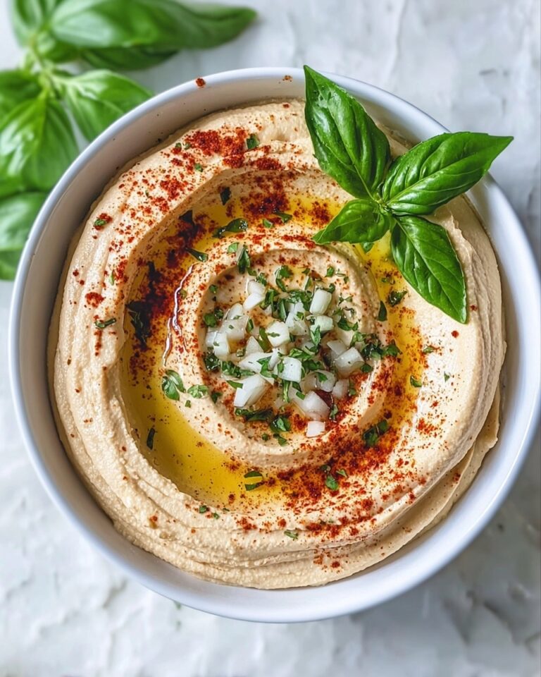 Savory Caramelised Onion Hummus Recipe