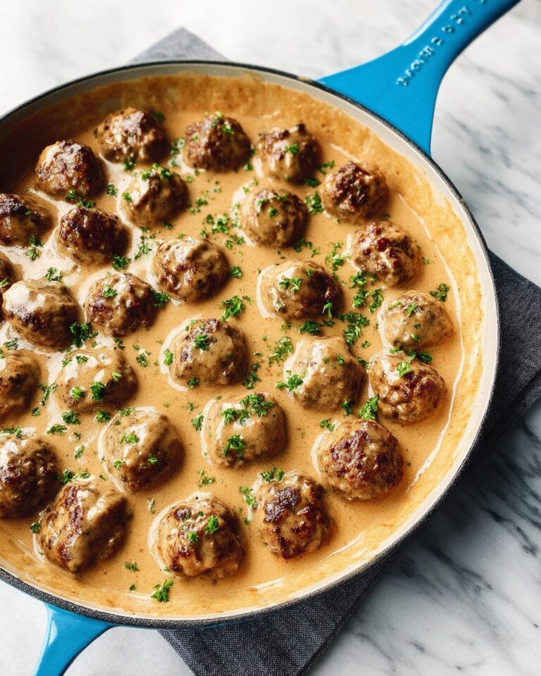 Swedish Meatballs in Creamy Gravy Recipe