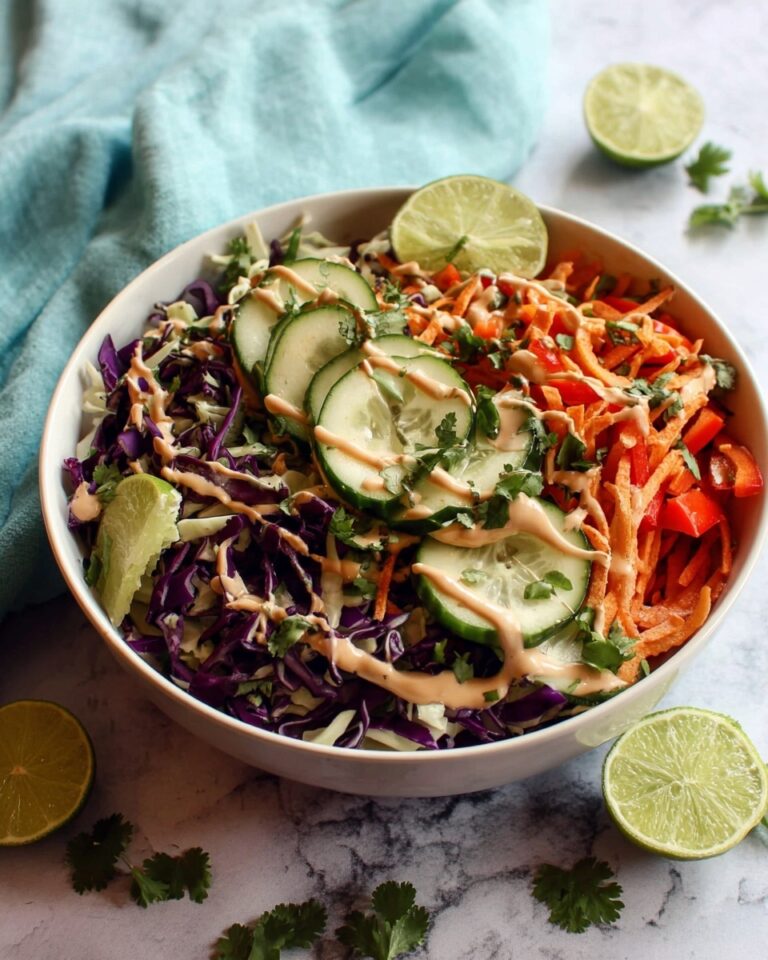 Spiralized Thai Salad with Peanut Lime Dressing Recipe