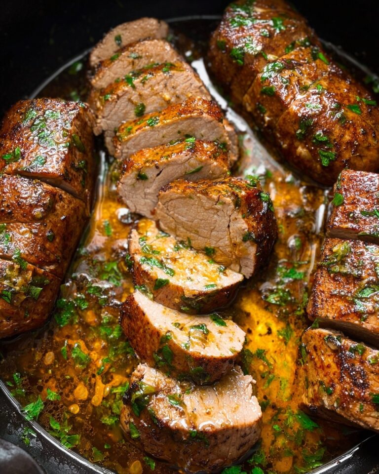 Crockpot Pork Tenderloin with Spiced Brown Sugar and Herb Sauce Recipe