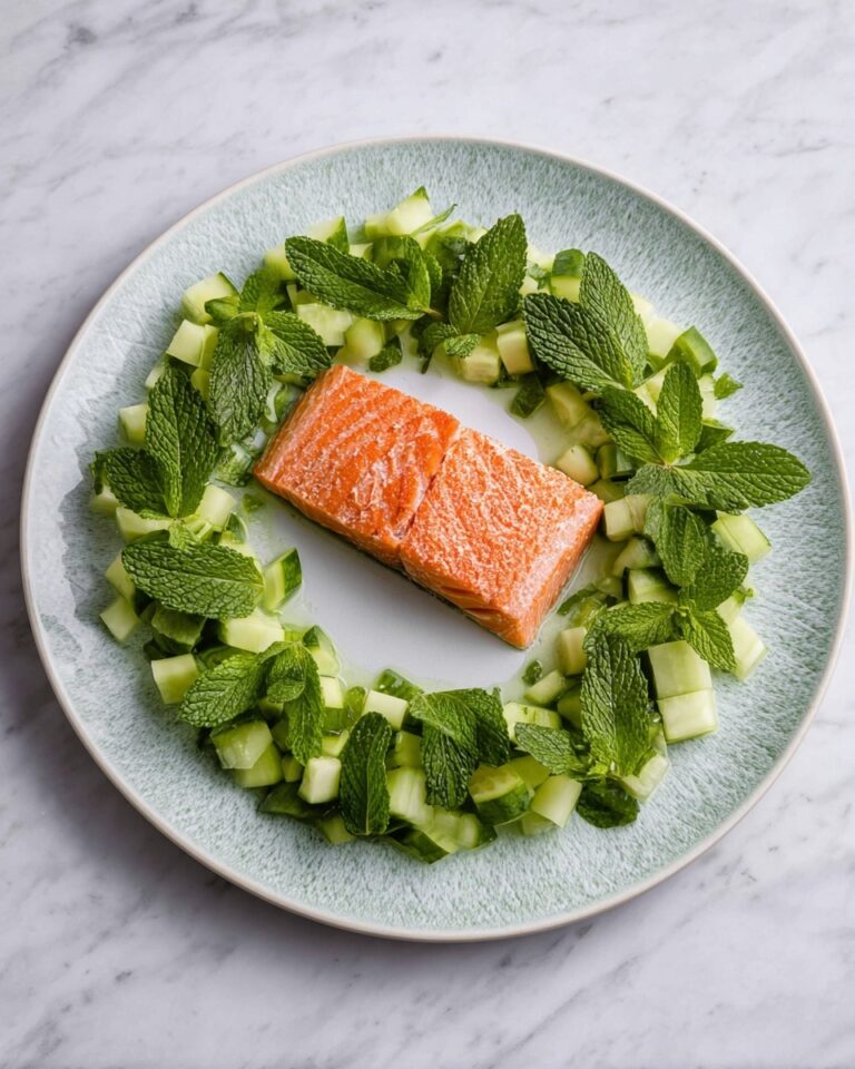 Baked Salmon with Cucumber Mint Salsa Recipe
